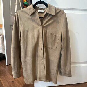 Vintage Suede Calvin Klein Jacket, Women's Size 6 1980s/90s RARE